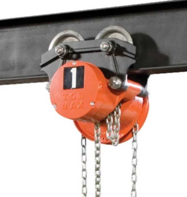 cm manual cyclone with low headroom trolley hand chain hoist