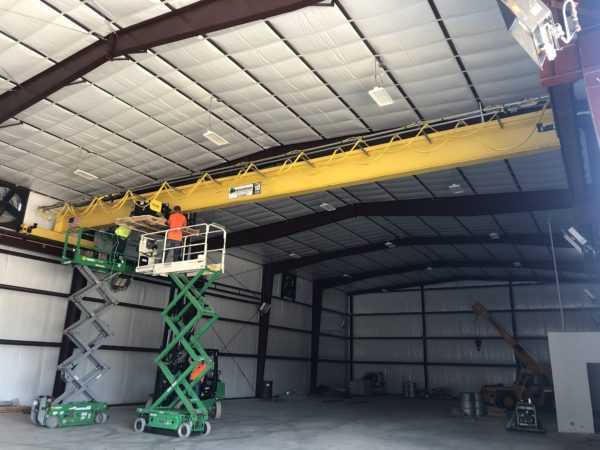 10 ton R&M wire rope hoist install