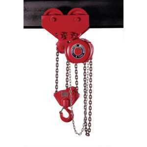 Chester Zephyr Hand Chain Hoist with Army Type Geared Trolley