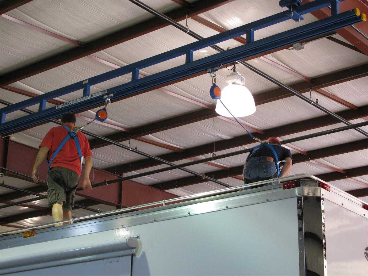Fall Protection Systems - Tether Track Ceiling Mounted Monorails
